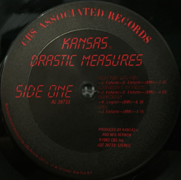 Kansas (2) : Drastic Measures (LP, Album, Pit)