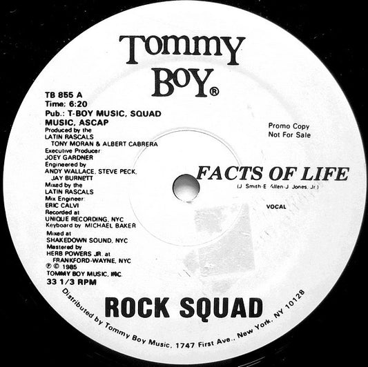 Rock Squad : Facts Of Life (12", Promo)