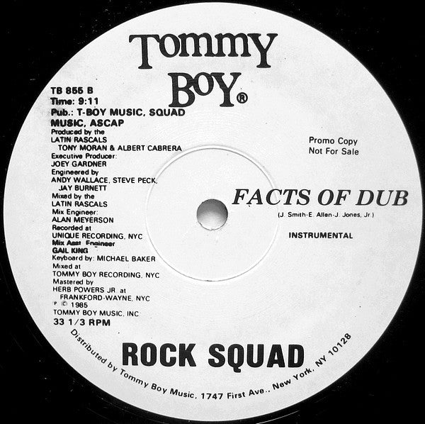 Rock Squad : Facts Of Life (12", Promo)