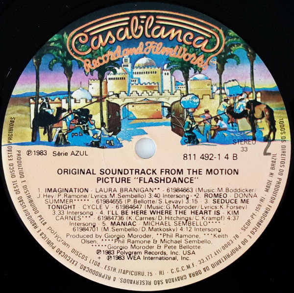 Various : Flashdance (Original Soundtrack From The Motion Picture) (LP, Album)