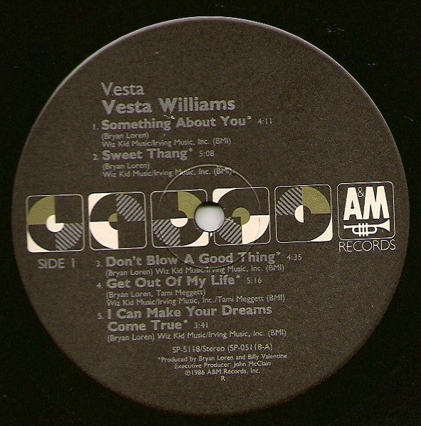 Vesta Williams : Vesta (LP, Album)
