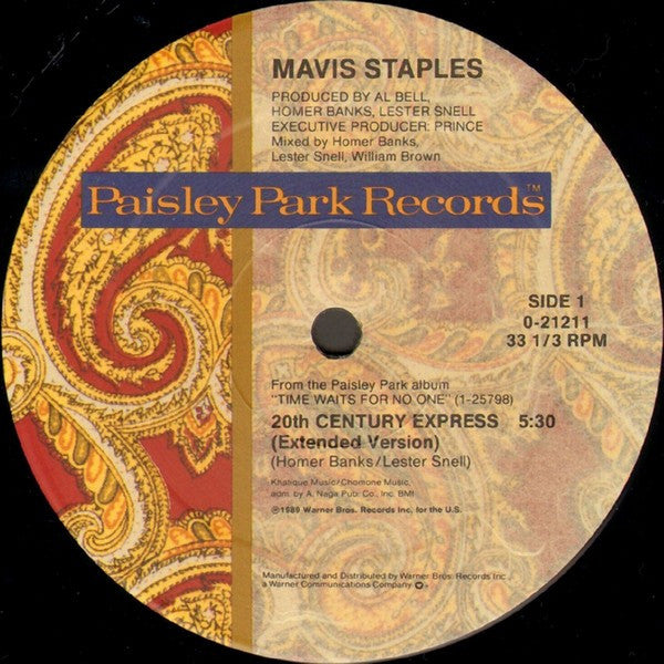 Mavis Staples : 20th Century Express (12", Maxi, ARC)
