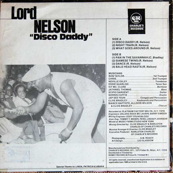 Lord Nelson (2) : Disco Daddy (LP, Album)