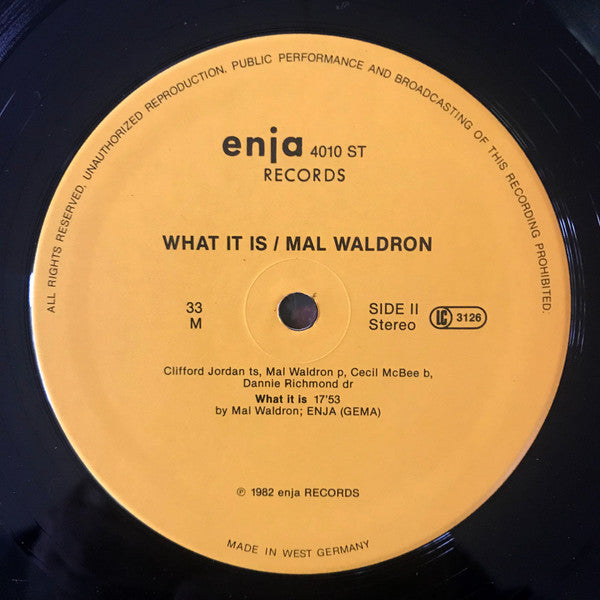 Mal Waldron : What It Is (LP, Album)