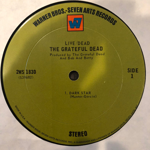 The Grateful Dead : Live / Dead (2xLP, Album, Pit)