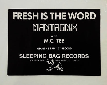 Mantronix With MC Tee : Fresh Is The Word (12", Wid)