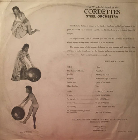 Cordettes Steel Orchestra : That Wonderful Sound Of The Cordettes Steel Orchestra (LP, Album)