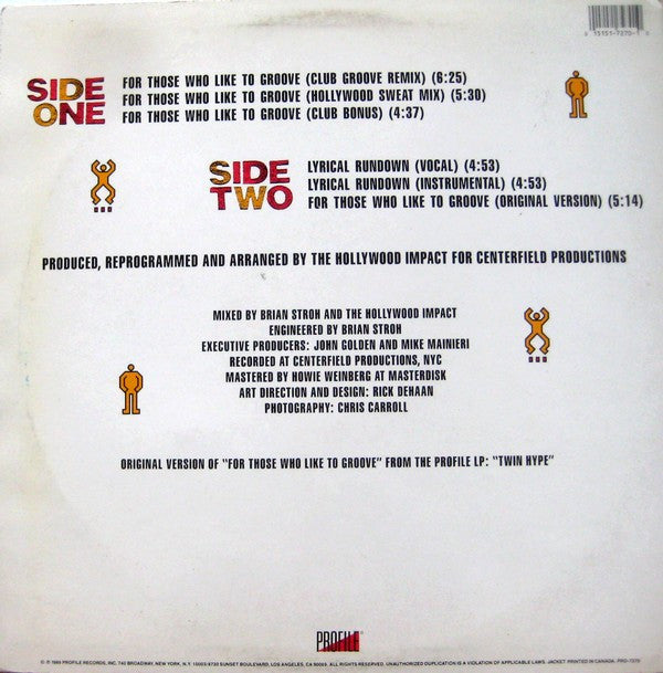 Twin Hype : For Those Who Like To Groove (12", Single)