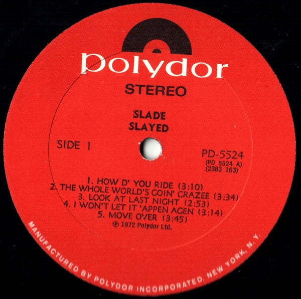 Slade : Slayed? (LP, Album, All)