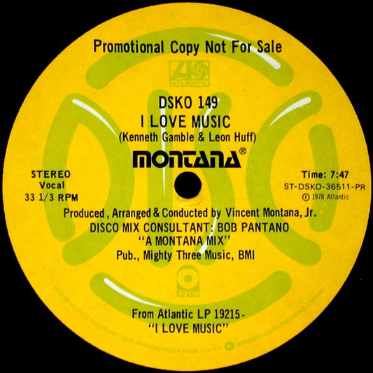 Montana : I Love Music / You Know How Good It Is (12", Promo)