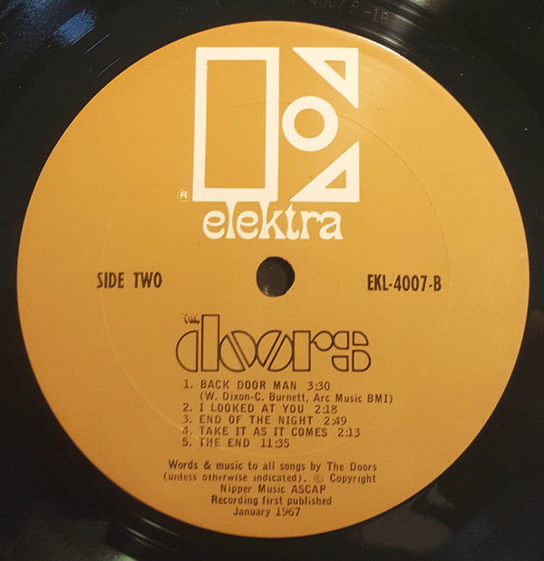 The Doors : The Doors (LP, Album, Mono, RP, Pit)