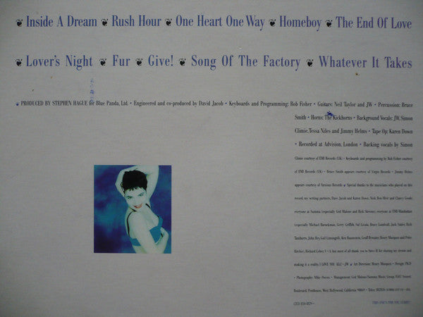 Jane Wiedlin : Fur (LP, Album)