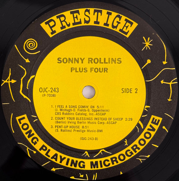 Sonny Rollins : Plus 4 (LP, Album, Mono, RE)