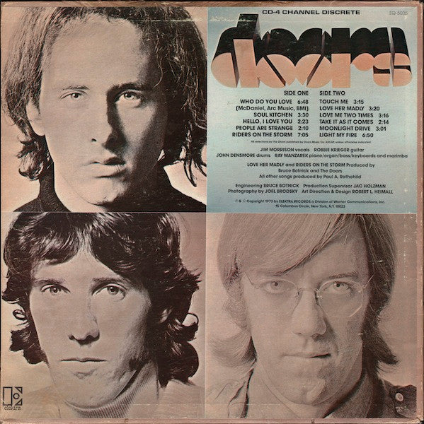 The Doors : The Best Of The Doors (LP, Comp, Quad, RE, CD-)