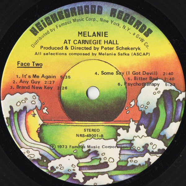Melanie (2) : Melanie At Carnegie Hall (2xLP, Album, Aut)