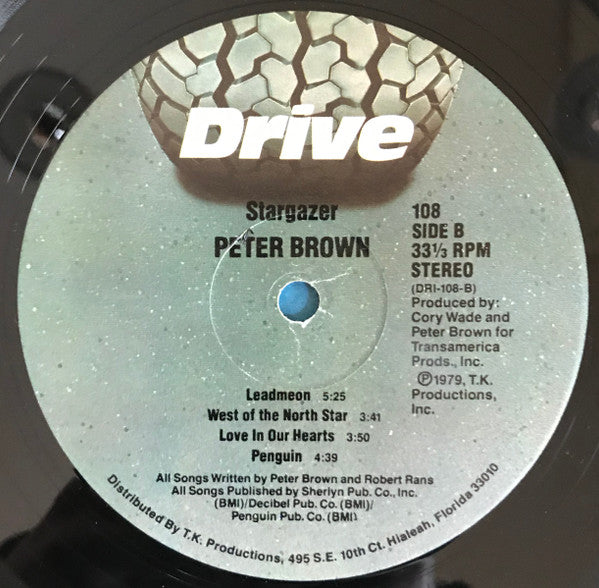 Peter Brown (2) : Stargazer (LP, Album, Rai)