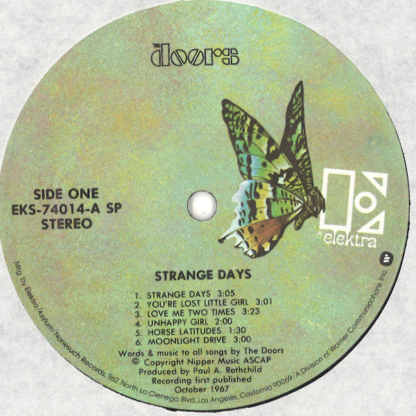 The Doors : Strange Days (LP, Album, RE, Spe)