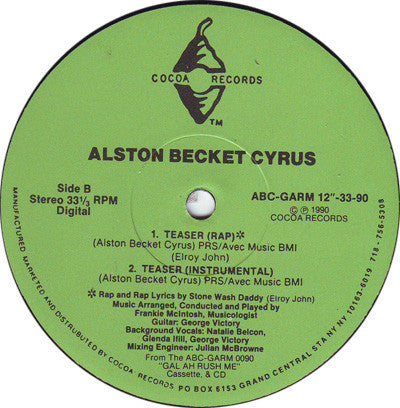 Alston "Beckett" Cyrus : Teaser (12")