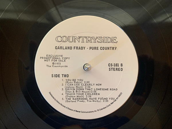 Garland Frady : Pure Country (LP, Promo)