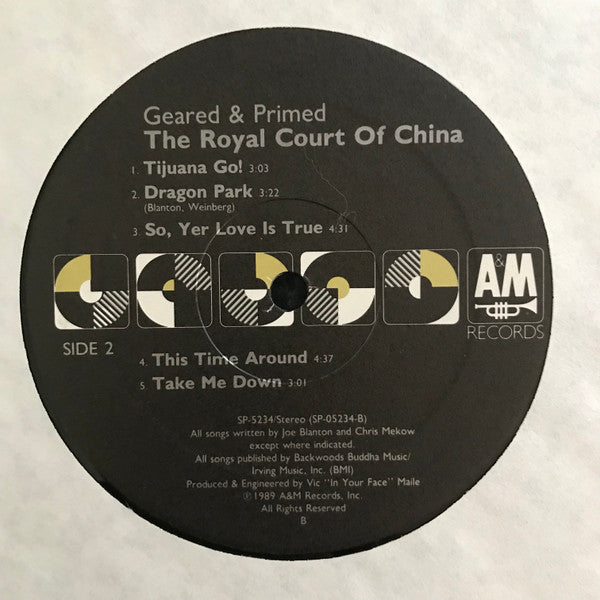 The Royal Court Of China : Geared & Primed (LP, Album, B -)