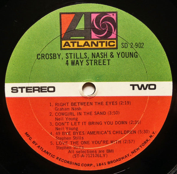 Crosby, Stills, Nash & Young : 4 Way Street (2xLP, Album, LY )
