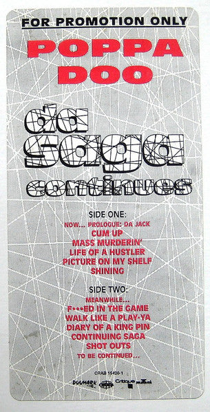 Poppa Doo : Da Saga Continues (LP, Album)