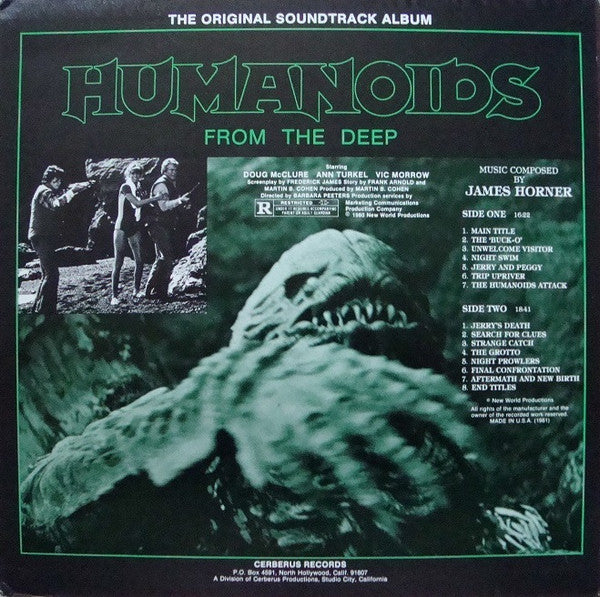 James Horner : Humanoids From The Deep (Original Soundtrack) (LP)
