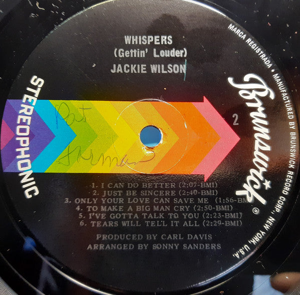 Jackie Wilson : Whispers (LP, Album)