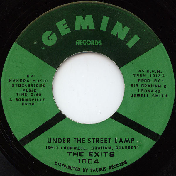 The Exits : Under The Street Lamp (7")