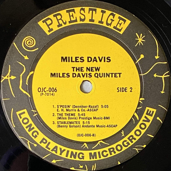 The Miles Davis Quintet : Miles (LP, Album, Mono, RE, Ter)