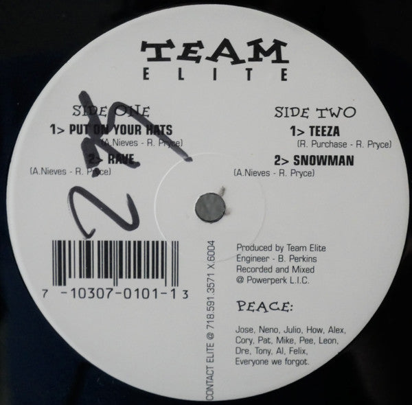 Team Elite (2) : Put On Your Hats (12", EP)