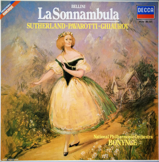 Vincenzo Bellini - Joan Sutherland, Luciano Pavarotti, Nicolai Ghiaurov - National Philharmonic Orchestra, Richard Bonynge : La Sonnambula (3xLP + 3xBox)