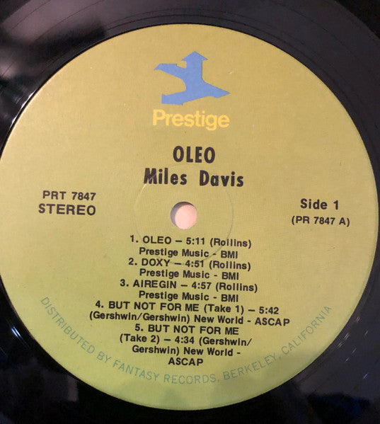 Miles Davis : Oleo (LP, Comp, RM, Cen)