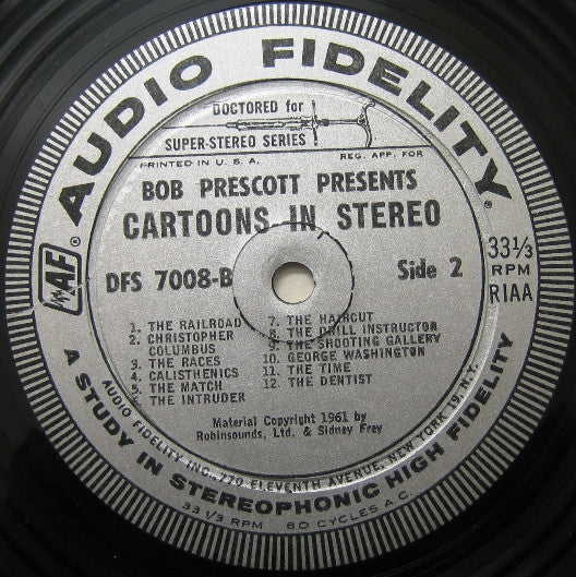 Bob Prescott : Cartoons In Stereo (LP)