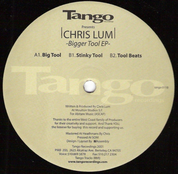 Chris Lum : Bigger Tool EP (12", EP)
