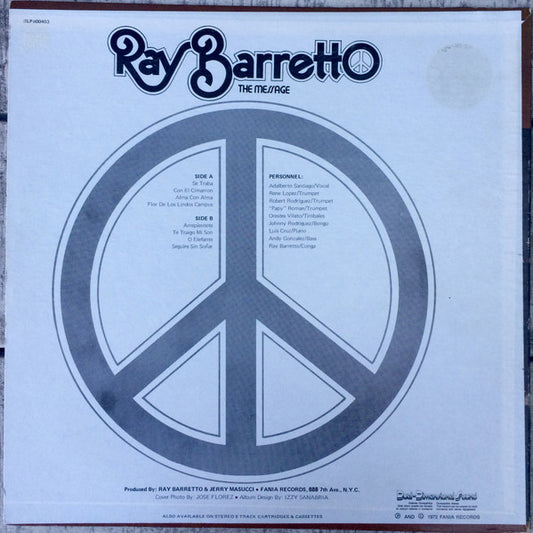 Ray Barretto : The Message (LP, Album, RP)