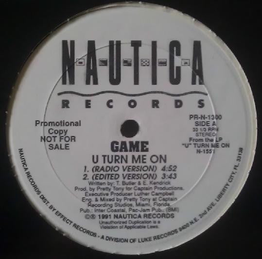 Game (5) : U Turn Me On (12", Promo)