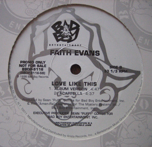 Faith Evans : Love Like This (12", Promo)