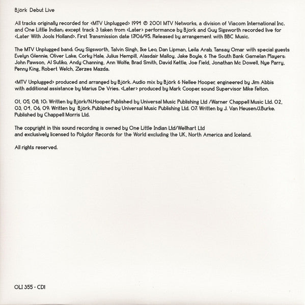 Björk : Livebox (Box + CD, Album + CD, Album + CD, Album + CD, Albu)