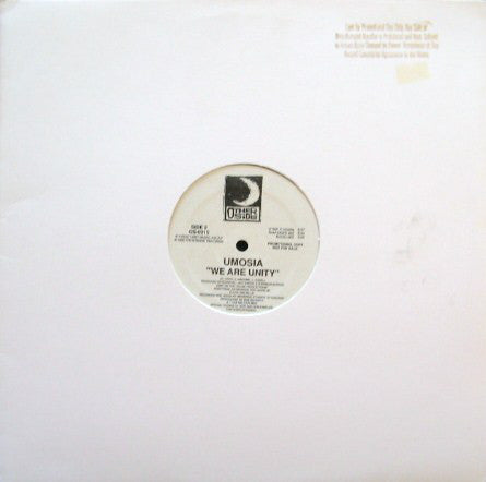 Umosia : We Are Unity (12", Promo)
