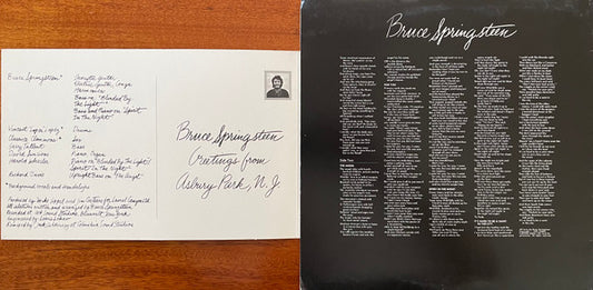 Bruce Springsteen : Greetings From Asbury Park, N.J. (LP, Album, RE, Car)