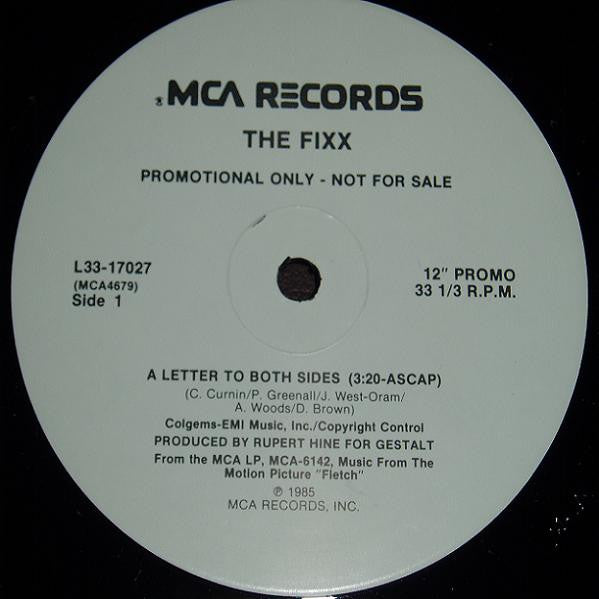 The Fixx : A Letter To Both Sides (12", Single, Promo)
