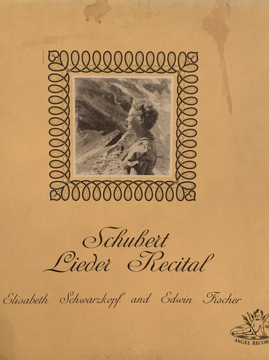 Franz Schubert - Elisabeth Schwarzkopf, Edwin Fischer : Schubert Song Recital (LP, Album, Mono)