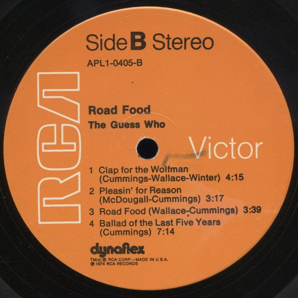 The Guess Who : Road Food (LP, Album, Ind)