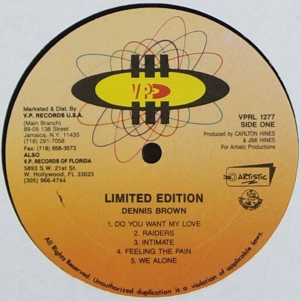 Dennis Brown : Limited Edition (LP, Album)
