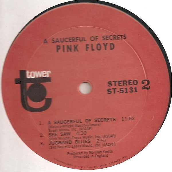 Pink Floyd : A Saucerful Of Secrets (LP, Album, RP)