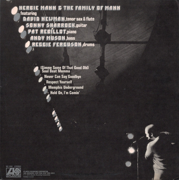 Herbie Mann : Hold On, I'm Comin' (LP, Album, Pre)