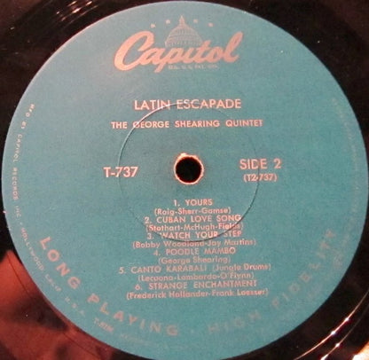 The George Shearing Quintet : Latin Escapade (LP, Album, Mono, RP, Scr)