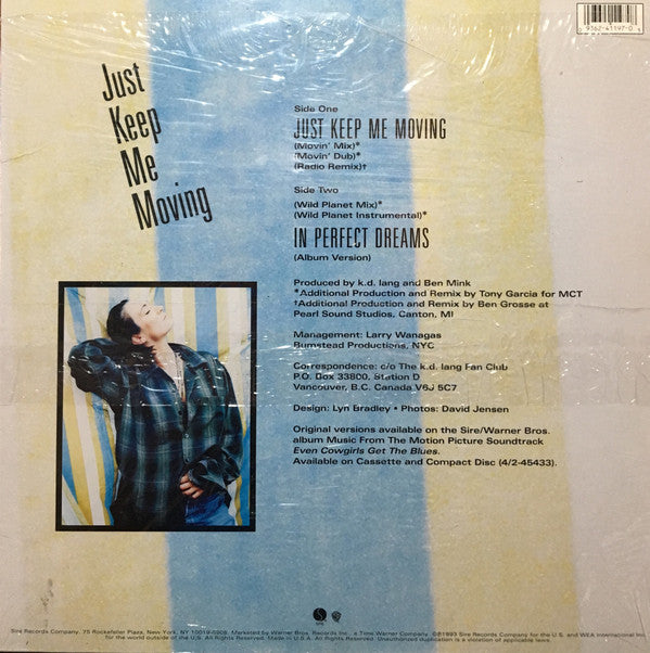 k.d. lang : Just Keep Me Moving (12", Single)