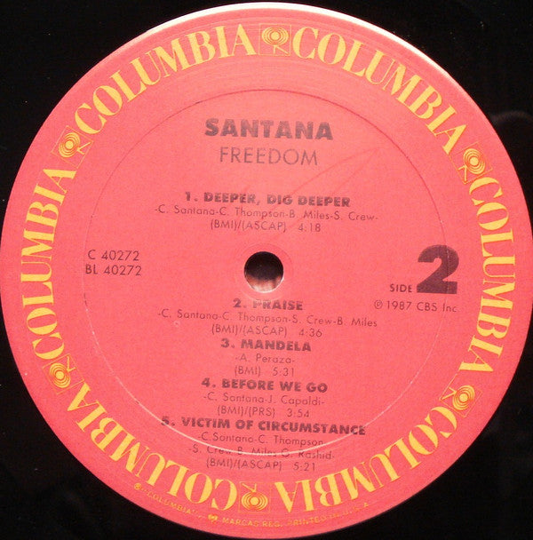 Santana : Freedom (LP, Album)
